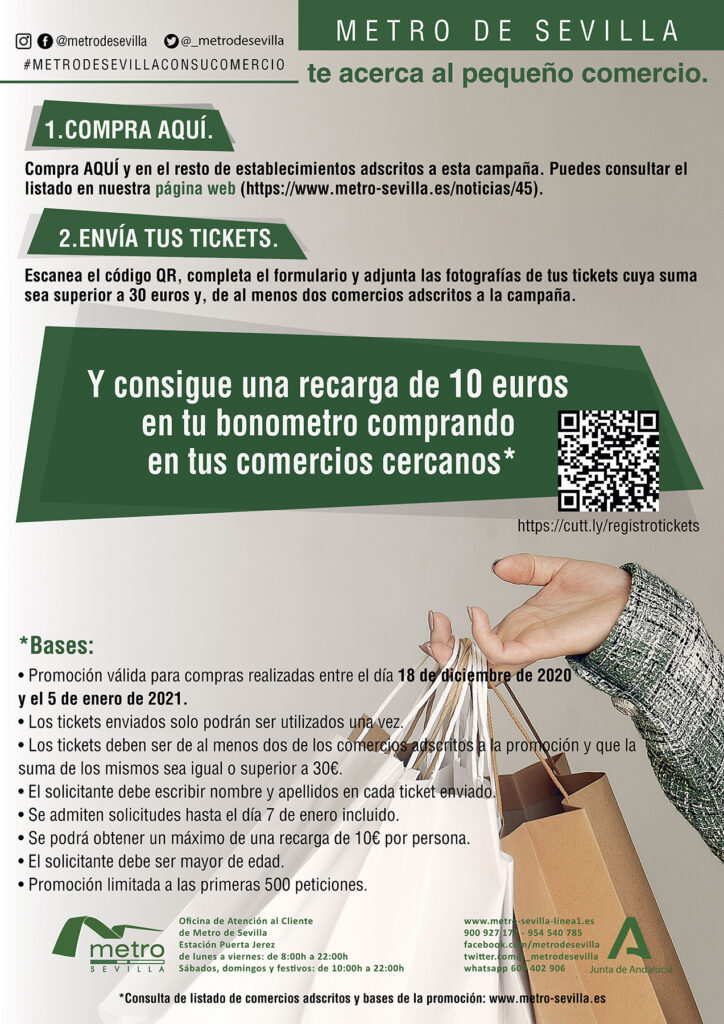 METRO DE SEVILLA CON SU COMERCIO