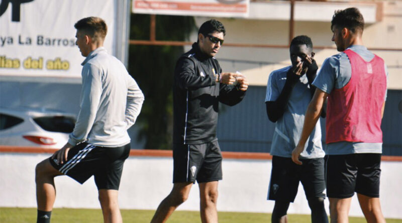 Entrenamiento del Coria C.F. con Samu