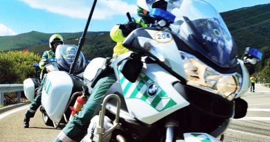 Agentes de la Guardia Civil motorizada