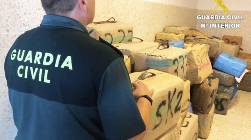 Siete detenidos y en Camas 1300 kilos de hachís