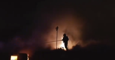 Incendio en el parking de caravanas de San Juan de Aznalfarache