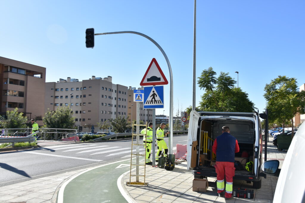 Semáforos en la Ronda Sur