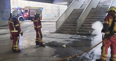 Incendio en el intercambiador metro-bus de Mairena del Aljarafe