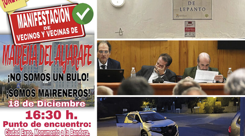 Mairena se manifiestan por la falta de servicios y subida de impuestos