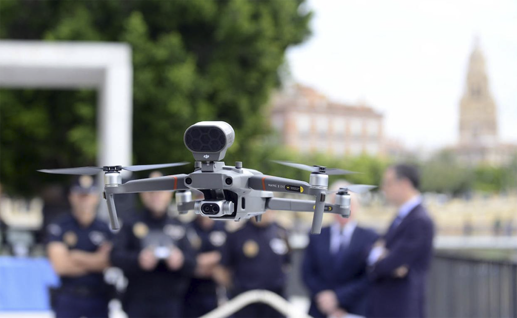 Dron utilizado por la Policía
