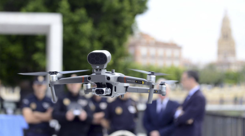 Dron utilizado por la Policía