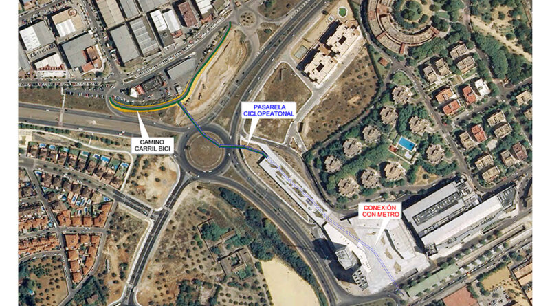 Plano del montaje pasarela PISA