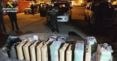 Llega una patera a Lanzarote con 544 kilos de hachís