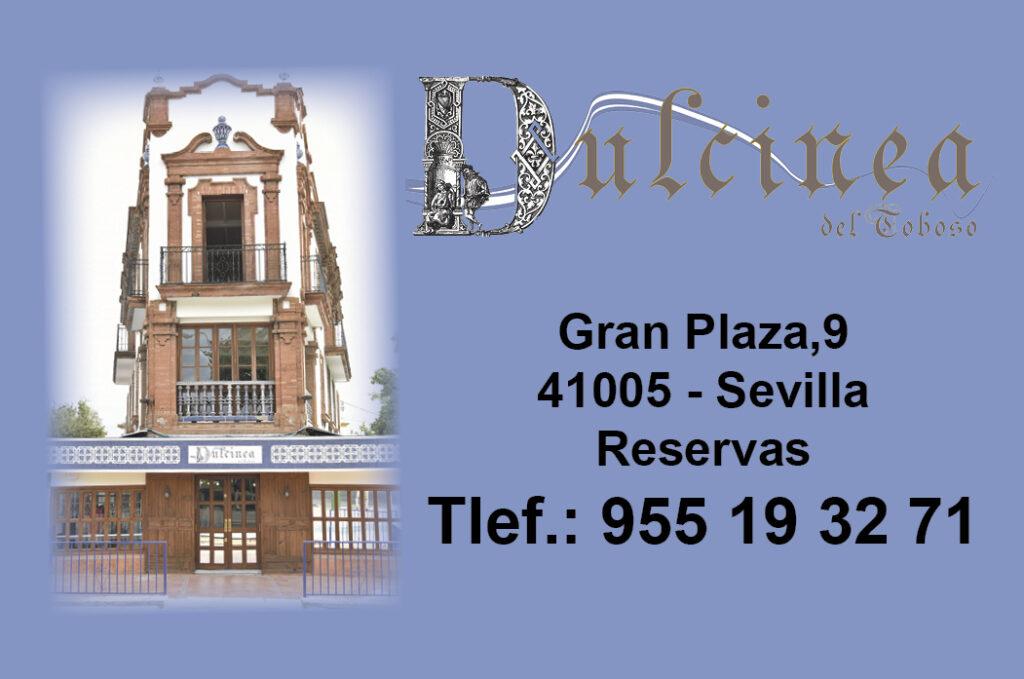 Carta del Restaurante Dulcinea del Toboso