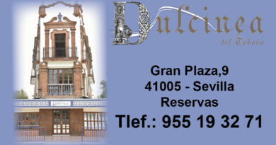 Carta del Restaurante Dulcinea del Toboso